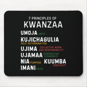 Alfombrilla De Ratón Siete Principios De Kwanzaa Feliz Kwanzaa 7