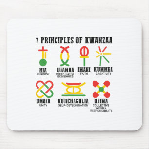 Alfombrilla De Ratón Siete Principios De Kwanzaa Orgullosos Africanos