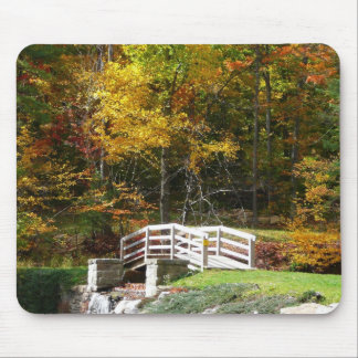 Alfombrilla De Ratón Siete Springs Fall Bridge I Otoño Paisaje