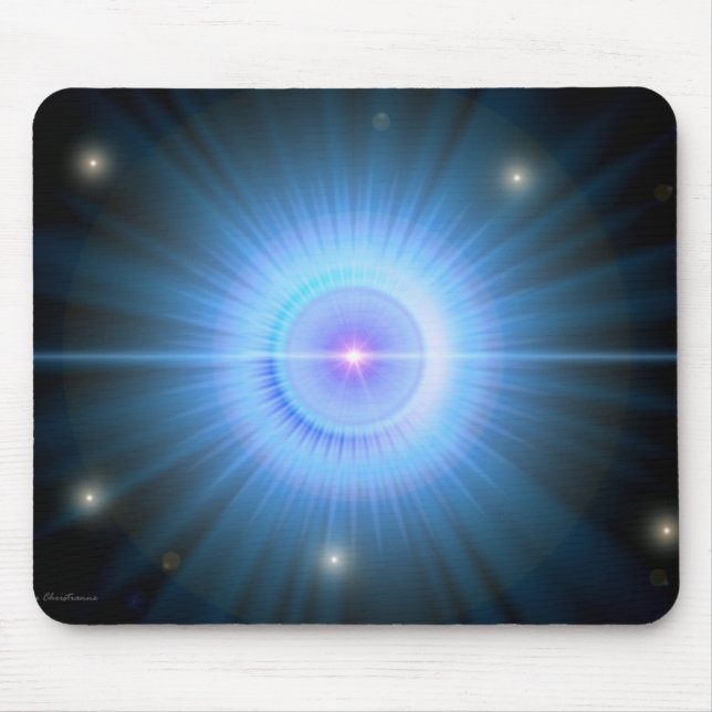 Alfombrilla De Ratón Siga el HOGAR de la estrella azul (Frente)