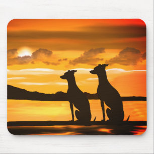 Alfombrilla De Ratón Sighthounds - Greyhound Sunrise