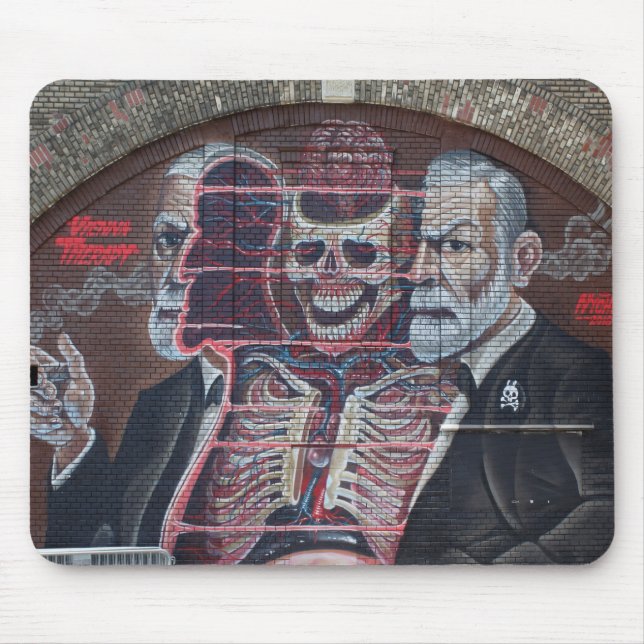 Alfombrilla De Ratón Sigmund Freud Street Art (Frente)