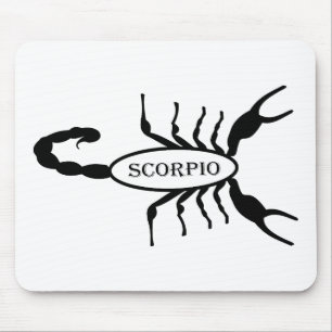 Alfombrilla De Ratón Signo de estrella de escorpión negro de Scorpion