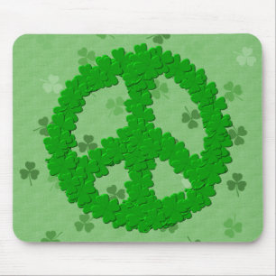 Alfombrilla De Ratón Signo de la paz del día de St Patrick
