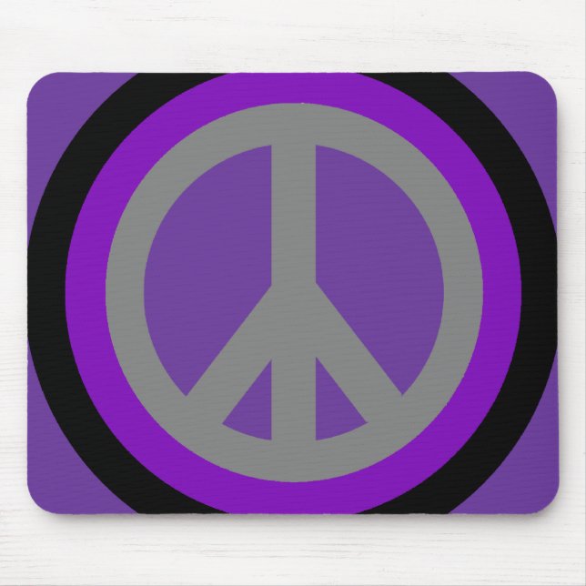Alfombrilla De Ratón Signo de la paz Mousepad (Frente)