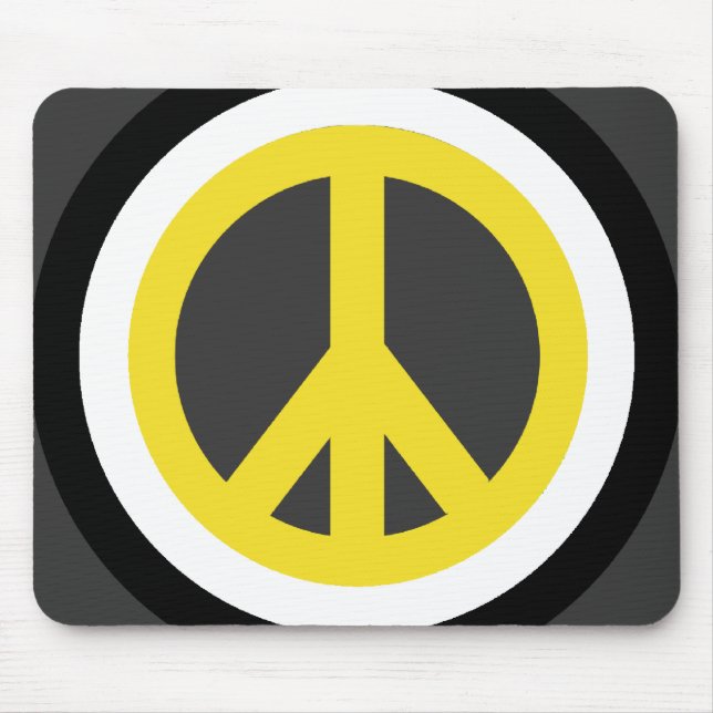 Alfombrilla De Ratón Signo de la paz Mousepad (Frente)
