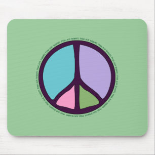 Alfombrilla De Ratón Signo de la paz Mousepad