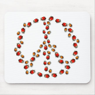 Alfombrilla De Ratón Signo de la paz Mousepad de la mariquita