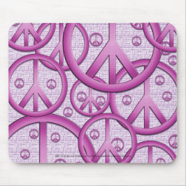 Alfombrilla De Ratón Signo de la paz púrpura Mousepad