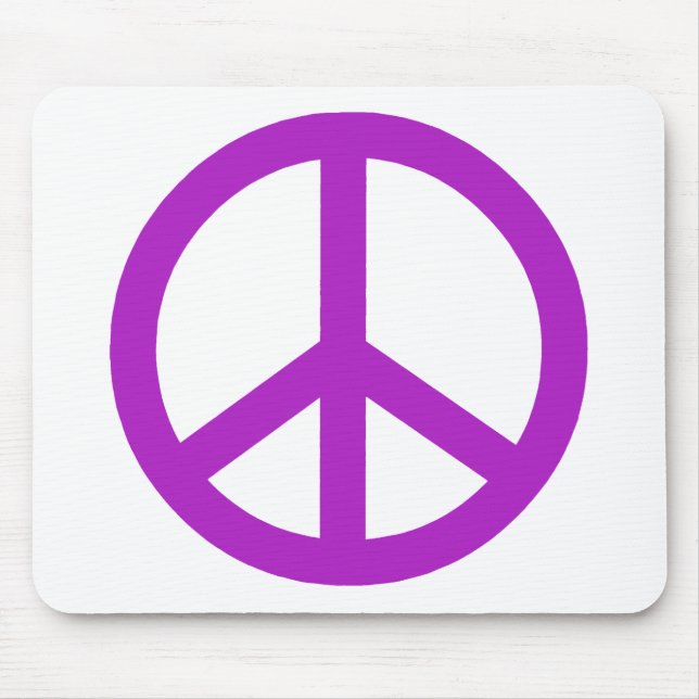 Alfombrilla De Ratón Signo de paz de Lavender (Frente)