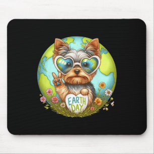 Alfombrilla De Ratón Signo de paz mano Yorkshire Terrier Kids Mens Womm