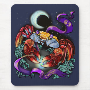 Alfombrilla De Ratón Signo de zodiaco de cáncer