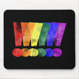 Alfombrilla De Ratón Signos de exclamación del orgullo de LGBTQ