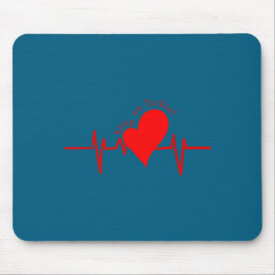 Alfombrilla De Ratón ¡Sigue Adelante! Latido Del Corazón Ekg Válvula Ca