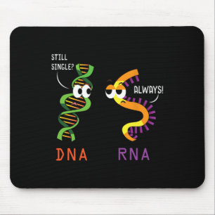 Alfombrilla De Ratón Sigue soltero Dna siempre Rna divertida ciencia bi