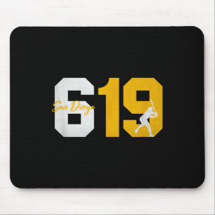 Alfombrilla De Ratón Silhouet del jugador de béisbol de los años 90 de 