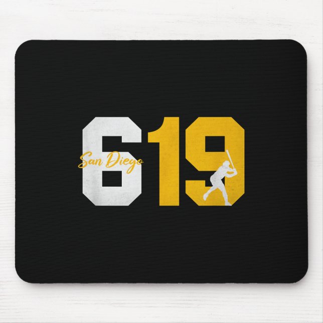 Alfombrilla De Ratón Silhouet del jugador de béisbol de los años 90 de  (Frente)