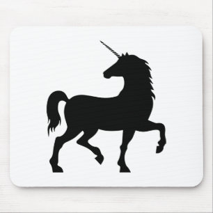 Alfombrilla De Ratón Silhouette de Unicorn