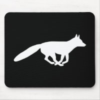 Silhouette Fox blanca | Vida silvestre en blanco y