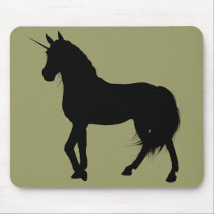 Alfombrilla De Ratón Silhouette Mousepad de Unicorn