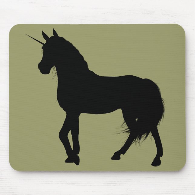 Alfombrilla De Ratón Silhouette Mousepad de Unicorn (Frente)