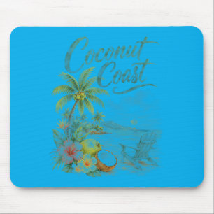 Alfombrilla De Ratón Silla de playa tropical Coco Coast acuarela