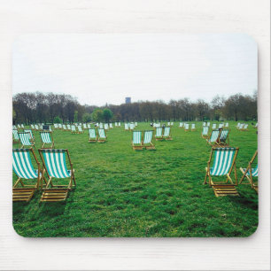Alfombrilla De Ratón Sillas de Cubierta Extendidas en Green Park, Londr