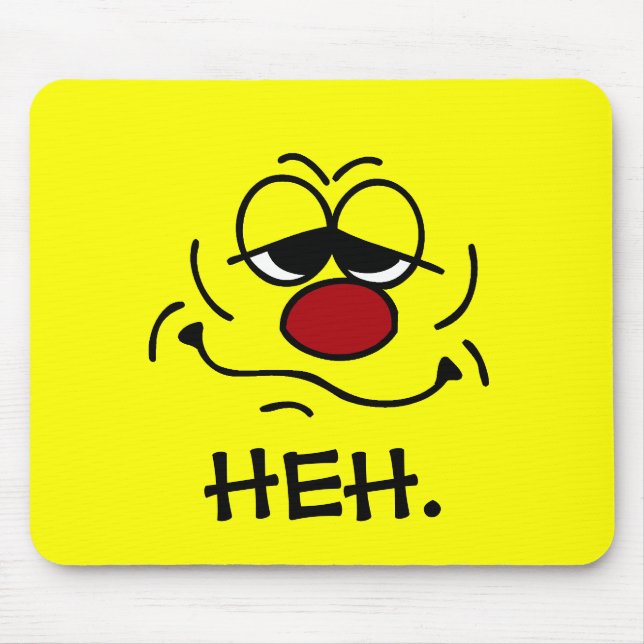 Alfombrilla De Ratón Silly Face Grumpey (Frente)