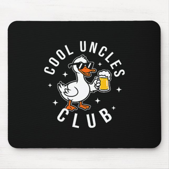 Alfombrilla De Ratón Silly Uncle Goose Cool Uncles Club Shirt Men Uncle (Frente)