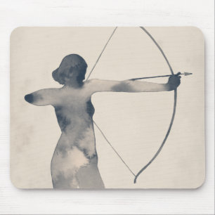Alfombrilla De Ratón Silueta acuática arquesa