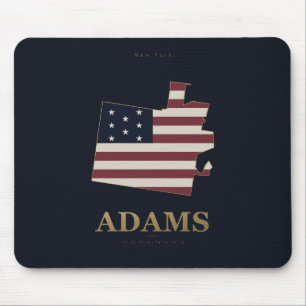 Alfombrilla De Ratón Silueta americana de Adams Nueva York