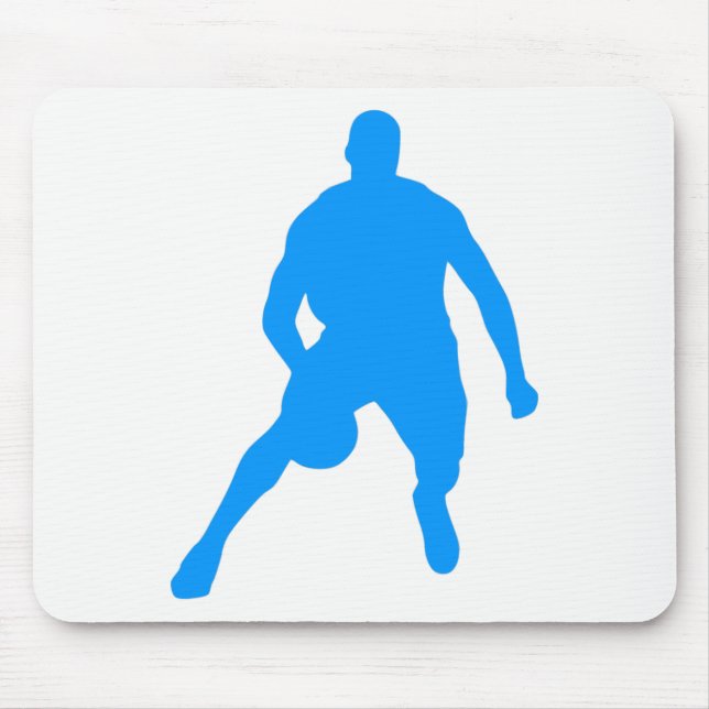 Alfombrilla De Ratón Silueta de baloncesto (Frente)