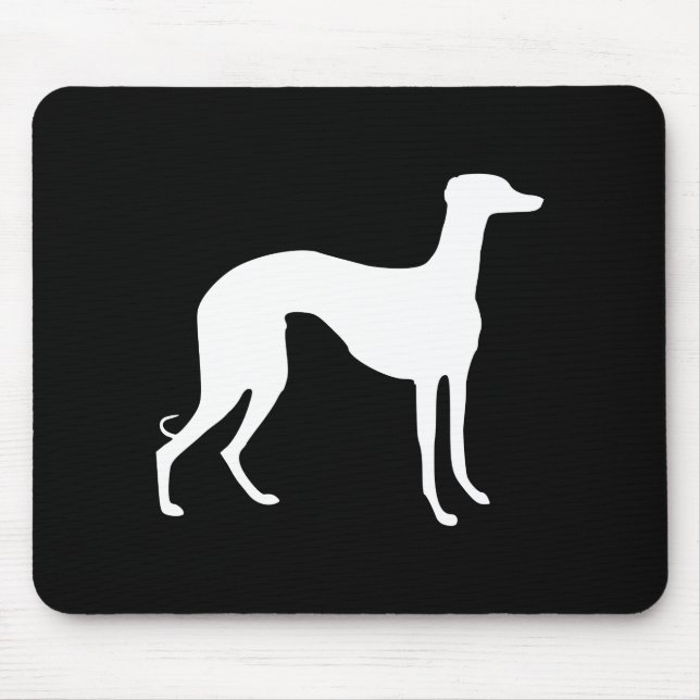 Alfombrilla De Ratón Silueta de galgo (Frente)