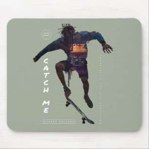 Alfombrilla De Ratón Silueta de skater - Diseño urbano