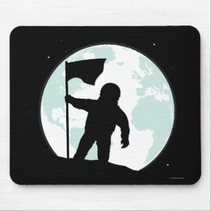 Alfombrilla De Ratón Silueta del astronauta