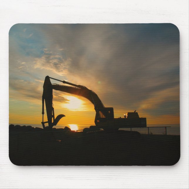 Alfombrilla De Ratón Silueta en los rompeolas (Frente)