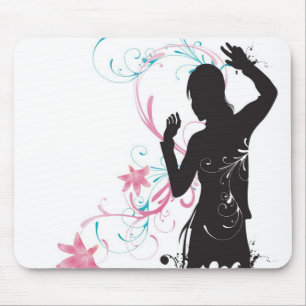Alfombrilla De Ratón Silueta femenina Mousepad