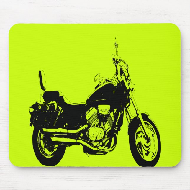 Alfombrilla De Ratón Silueta fresca de la bici de la motocicleta (Frente)