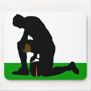 Alfombrilla De Ratón silueta futbolista