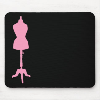 Alfombrilla De Ratón Silueta II de la forma del vestido - rosa