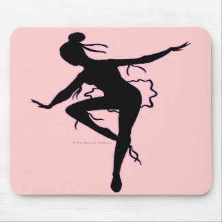 Alfombrilla De Ratón Silueta Mousepad de la bailarina de Prima