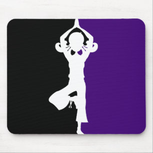 Alfombrilla De Ratón Silueta Mousepad de la yoga