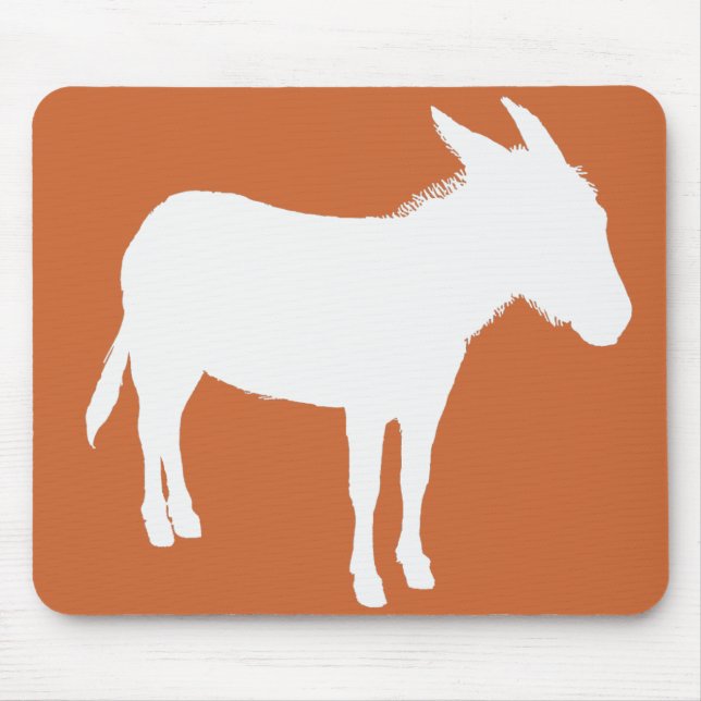 Alfombrilla De Ratón Silueta Mousepad del burro (Frente)