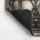 Alfombrilla De Ratón Silvery Ornate Cauldron con bola de cristal morado (Esquina)