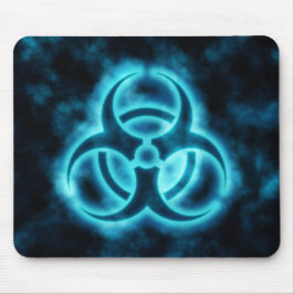 Alfombrilla De Ratón Símbolo Azul-Blanco Mousepad del Biohazard del