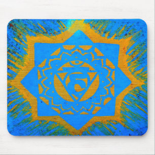 Alfombrilla De Ratón símbolo azul de oro tancado