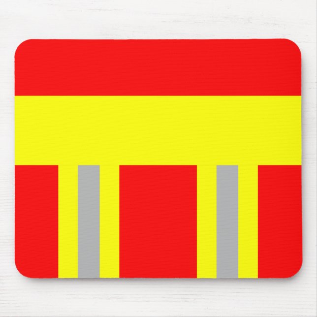 Alfombrilla De Ratón Símbolo de Feuerwehr Mousepad de raíces uniforme (Frente)