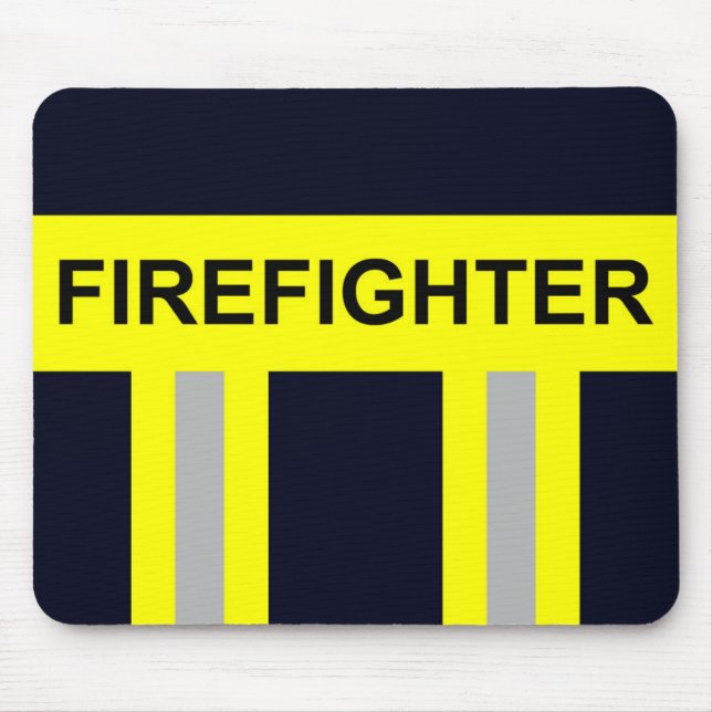 Alfombrilla De Ratón Símbolo de Feuerwehr Uniforme Blau Mousepad (Frente)
