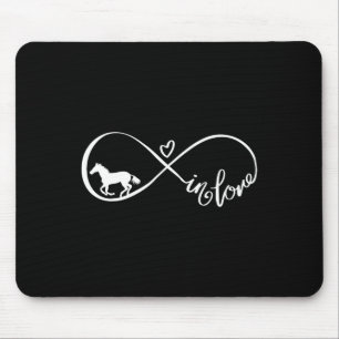 Alfombrilla De Ratón Símbolo de infinito caballo amor Caballo cabalgar