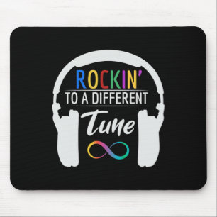 Alfombrilla De Ratón Símbolo de infinito del autismo Rockin a un ritmo